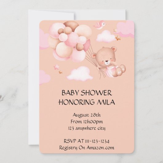 INVITATION BABY SHOWER (Devant)