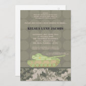 Invitation Baby shower 5x7 ARMÉE Camo ACU Imprimer (Devant / Derrière)