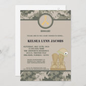 Invitation Baby shower 5x7 ARMÉE Camo ACU Imprimer (Devant / Derrière)