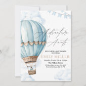 Invitation Baby shower à air chaud Invitation, Blue Boy Baby (Devant)