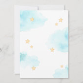 Invitation Baby shower à air chaud vers le haut et vers l'ext (Dos)