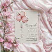 Invitation Baby shower à ballets roses