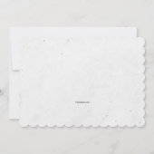 Invitation Baby shower à ballets roses (Dos)