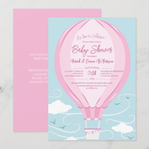 Invitation Baby shower à ballon à air chaud