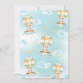 Invitation Baby shower à ballon à air chaud par Mail Teddy Be (Dos)