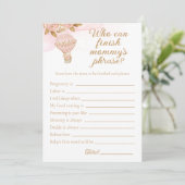 Invitation Baby shower À Ballons À Air Chaud Terminer L'Expre (Debout devant)