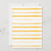 Invitation Baby shower à bande d'ananas en Aquarelle (Dos)