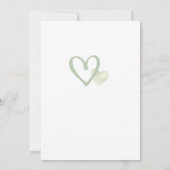 Invitation Baby shower à bulle à air chaud de l'ours vert (Dos)