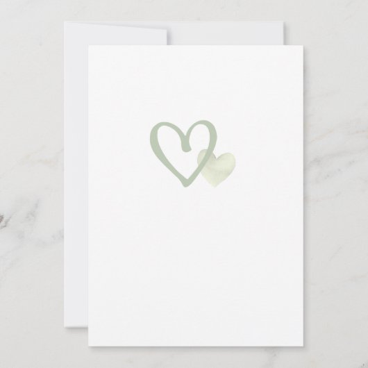 Invitation Baby shower à bulle à air chaud de l'ours vert (Dos)