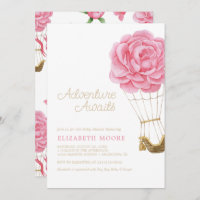 Baby shower à bulle à air chaud floral Peony |
