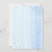 Invitation Baby shower à bulle à Parties scintillant d'argent (Dos)