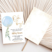 Invitation Baby shower à bulle Oh Boy