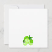 Invitation Baby shower à citron vert (Dos)