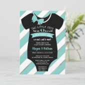 Invitation Baby shower à deux pieds (Debout devant)