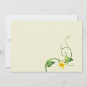 Invitation Baby shower à deux pois sur mesure (Dos)