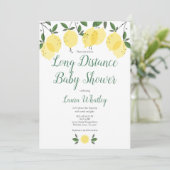 Invitation Baby Shower à distance Sprinkle par courrier Citro (Debout devant)
