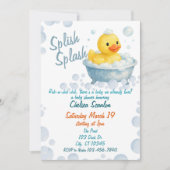 Invitation Baby shower à épaisse épaisse (Devant)