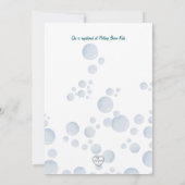 Invitation Baby shower à épaisse épaisse (Dos)