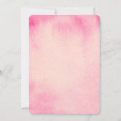 Invitation Baby shower à fleurs d'hibiscus rose tropique (Dos)