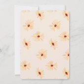 Invitation Baby shower à fleurs jumeaux Little Fleur sauvage (Dos)