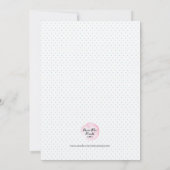 Invitation Baby shower à fleurs tropicales hawaïen (Dos)