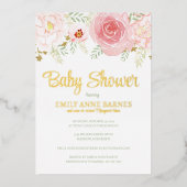 Invitation Baby shower à huile (Recto)