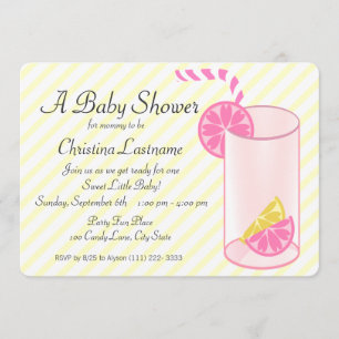Invitation Baby shower à la limonade