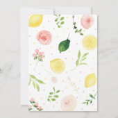 Invitation Baby shower à la limonade (Dos)