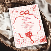 Invitation Baby shower à mâchoires de caniche de Brunch