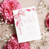 Invitation Baby shower à mâchoires roses, Baby shower, C'est 