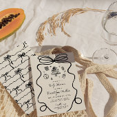 Invitation Baby shower à main fantaisiste