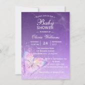 Invitation Baby shower à papillon mou Modèles (Devant)