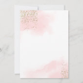 Invitation Baby shower à papillon rose et violet (Dos)