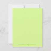 Invitation Baby shower à points Brown Monkey Business Green (Dos)