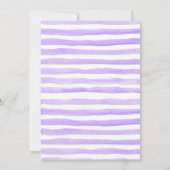 Invitation Baby shower à poussettes florales pourpre printemp (Dos)