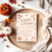 Invitation Baby shower À Tarte À La Petite Cutie Creusé À La 