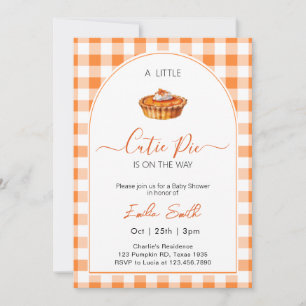 Invitation Baby shower à tarte Cutie