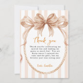 Invitation Baby shower à tarte d'automne (Devant)