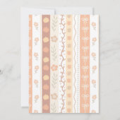 Invitation Baby shower à tarte d'automne (Dos)