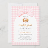 Invitation Baby shower à tarte Little Cutie (Devant)
