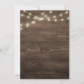 Invitation Baby shower à tarte rustique Oh Baby Cutie (Dos)