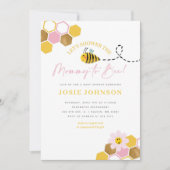 Invitation Baby shower à thème Abeille (Devant)