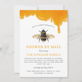 Invitation Baby shower À Thème Abeille Par Courrier (Devant)