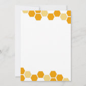 Invitation Baby shower À Thème Abeille Par Courrier (Dos)