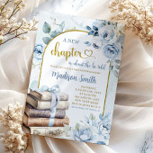 Invitation Baby shower à thème Blue Gold Boy