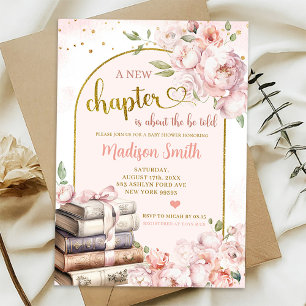 Invitation Baby shower à thème Blush Pink Peony