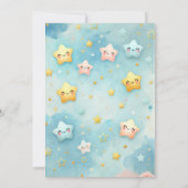 Invitation Baby shower à thème céleste (Dos)