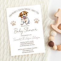 Baby shower à thème chien chiot modèle
