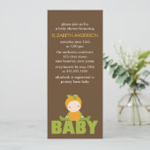 Invitation Baby shower à thème d'automne (Debout devant)