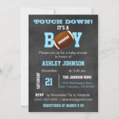 Invitation Baby shower à thème de Chalkboard personnalisé (Devant)